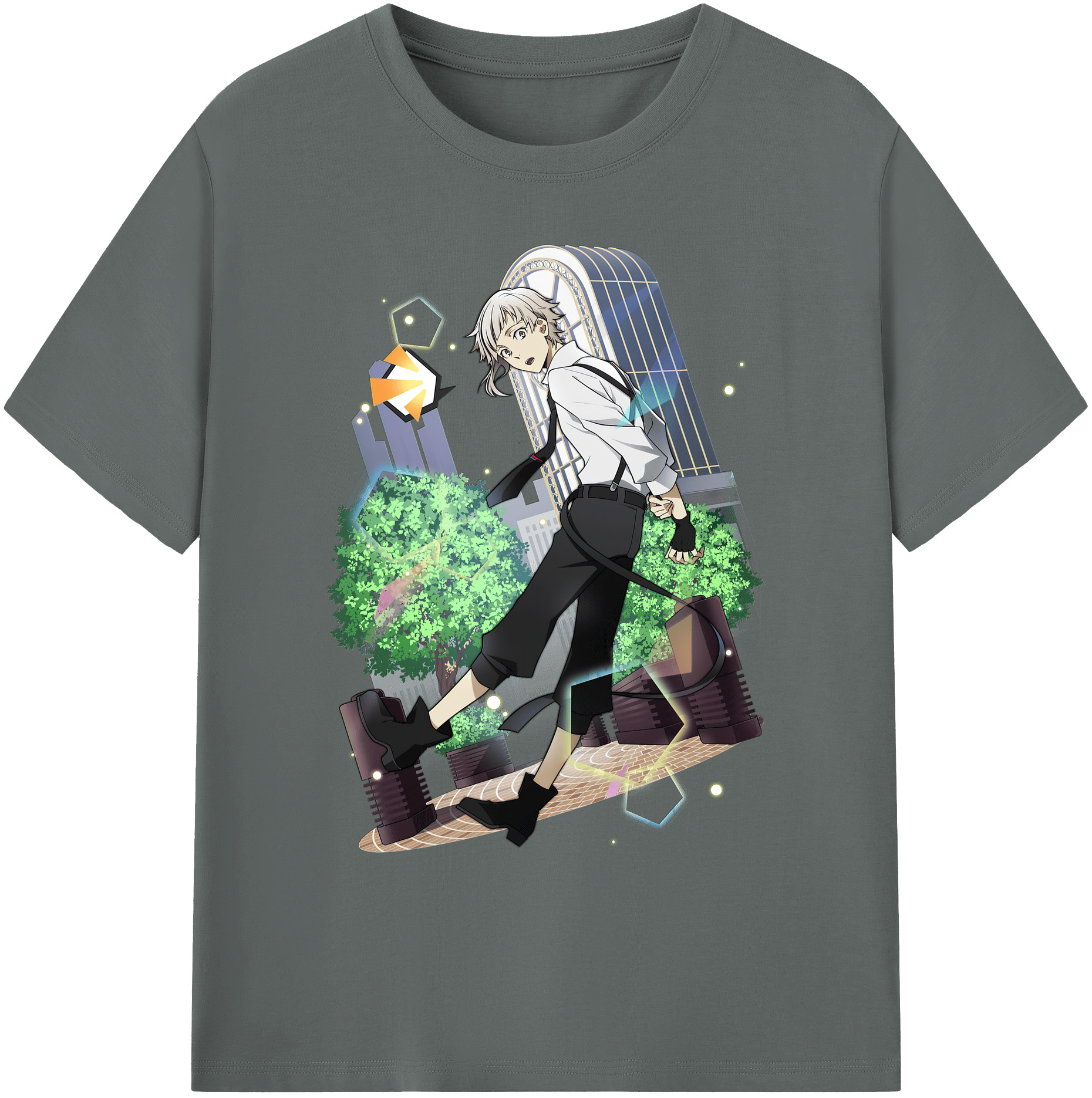 （画像用） 文豪ストレイドッグス Bungo Stray Dogs 綿100％ メンズ半袖Tシャツ｜肌触りやわらか＆通気性